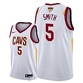 Cavaliers #5 J.R. Smith White 2018 NBA Finals Nike Swingman Jersey,baseball caps,new era cap wholesale,wholesale hats
